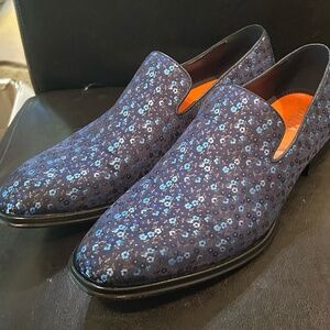 Tallia Orange Men's Balbi Smoking Slipper Shoe, Navy/Blue Slip On Shoes